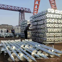 Hot Dipp Galvanized ground screw anchor